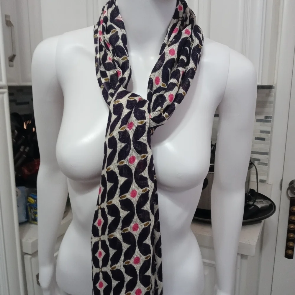 Spartina 449 Handcrafted Fashion Scarf With Fringe 71x23 - Picture 2 of 9